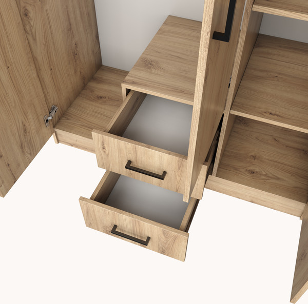 Изображение товара Шкаф Mio Tesoro Хюгге 3D2S (дуб наварра)