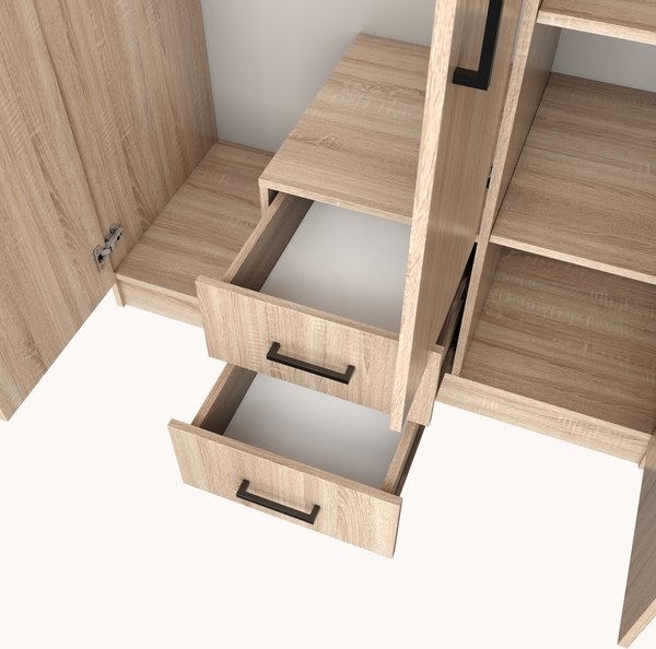 Изображение товара Шкаф Mio Tesoro Хюгге 3D2S (дуб сонома)