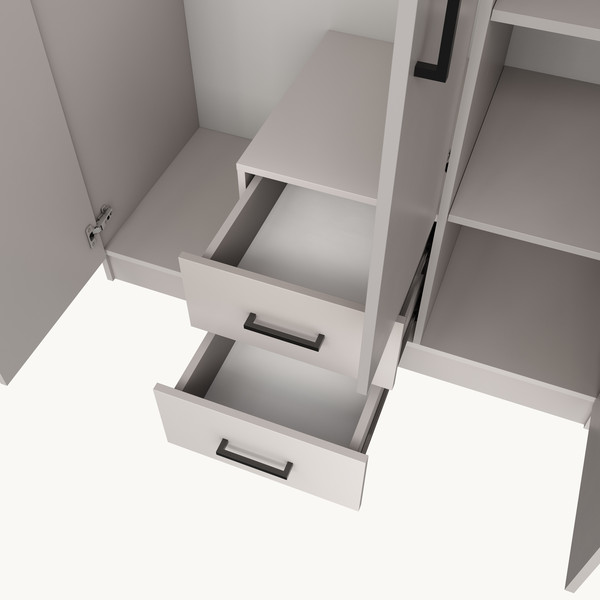 Изображение товара Шкаф Mio Tesoro Хюгге 3D2S (персидский жемчуг)