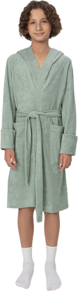 Изображение товара Халат детский Mark Formelle 553305 (р.104-56, зеленый лед)