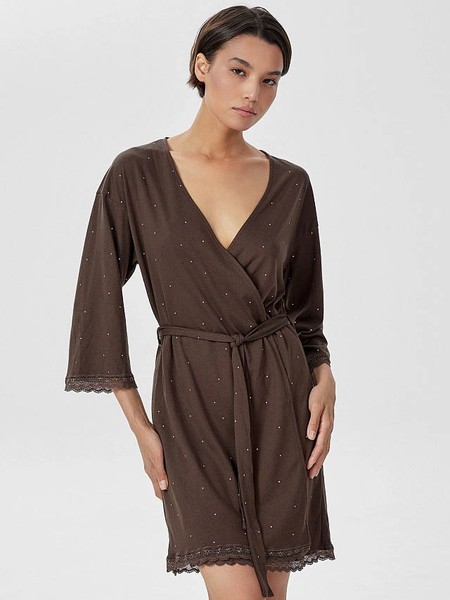 Изображение товара Халат Mark Formelle 552291 (р.164/170-84-90, горошек на кофейном)