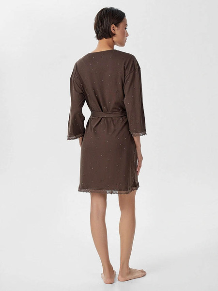 Изображение товара Халат Mark Formelle 552291 (р.164/170-84-90, горошек на кофейном)