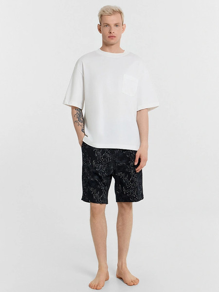 Изображение товара Шорты домашние Mark Formelle 531027 (р.90-170/176, разводы на черном)