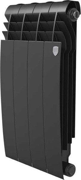 Изображение товара Радиатор биметаллический Royal Thermo BiLiner B 500 Черный (4 секции)