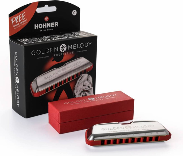 Изображение товара Губная гармошка Hohner Golden Melody Progressive D-Major