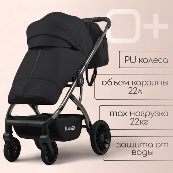 Изображение товара Детская универсальная коляска Bubago Lotta Limited 3в1 / BG LTD-176-2 (черный)