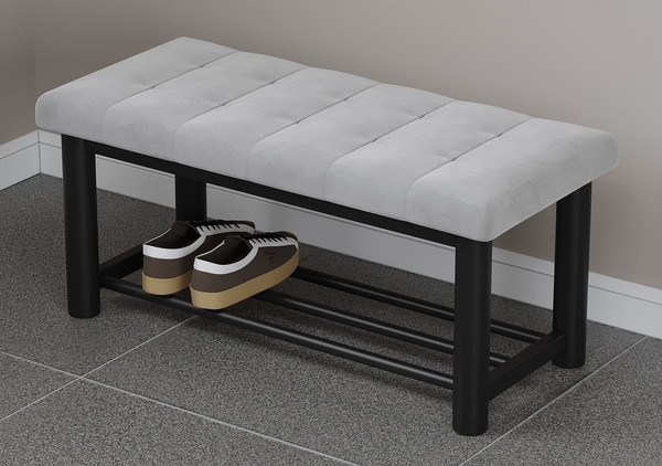 Изображение товара Банкетка Памир Гела 800 F80 (серый минт/черная опора)