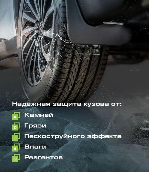 Изображение товара Комплект брызговиков FROSCH NLF.AN0719.F3 для BYD Song Champion 2023-н.в. (передние)