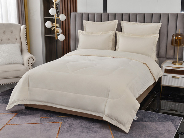 Изображение товара Комплект постельного белья с одеялом Sofi de Marko Энрике 7Е / Кт-7Е-Эн6м (молоко)