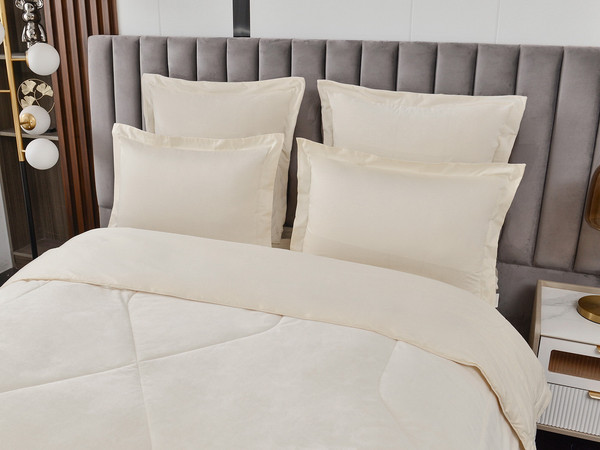 Изображение товара Комплект постельного белья с одеялом Sofi de Marko Энрике 7Е / Кт-7Е-Эн6м (молоко)