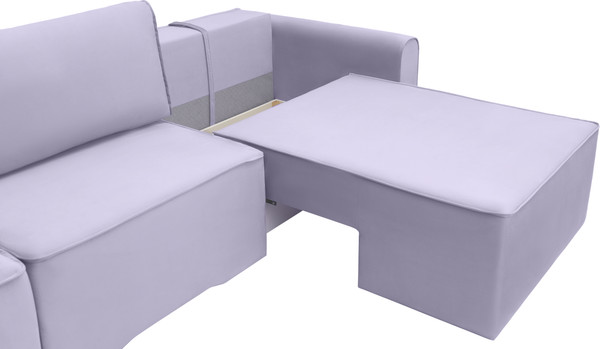 Изображение товара Диван угловой KRONES Олимп 4 (велюр лиловый)