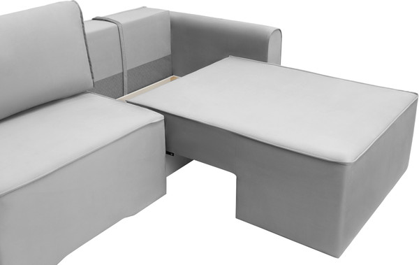 Изображение товара Диван угловой KRONES Олимп 4 (велюр серый)