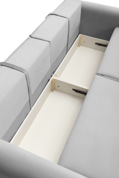 Изображение товара Диван угловой KRONES Олимп 4 (велюр серый)