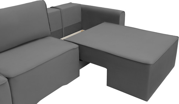 Изображение товара Диван угловой KRONES Олимп 4 (велюр графит)