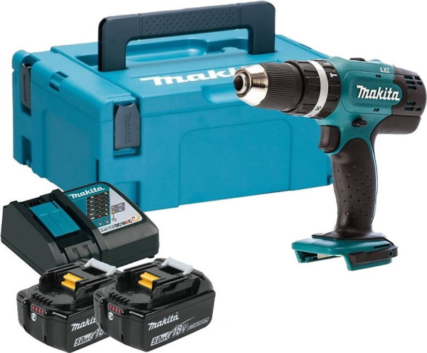Изображение товара Профессиональная дрель-шуруповерт Makita DHP453RTJ