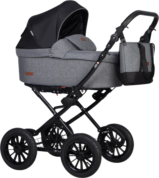 Изображение товара Детская универсальная коляска Riko Bella Lux Classic 2025 2 в 1  (01/темно-серый)