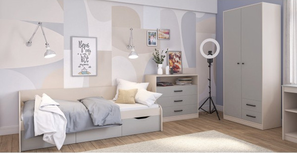 Изображение товара Комод Мебель-Неман Мальма МН-135-06-С1 (персидский жемчуг/лунный камень)