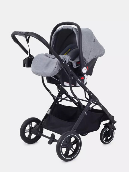 Изображение товара Детская универсальная коляска MOWbaby Jasper 3 в 1 / MB022 (Grey)