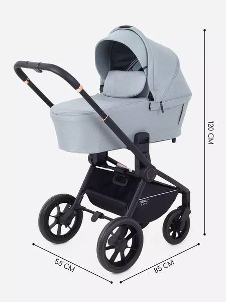 Изображение товара Детская универсальная коляска MOWbaby Zoom Light 2 в 1 / RA086 (Green Tea)