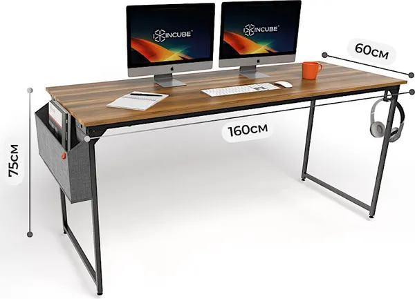 Изображение товара Письменный стол Incube D002.160.AMK (Amber Oak)