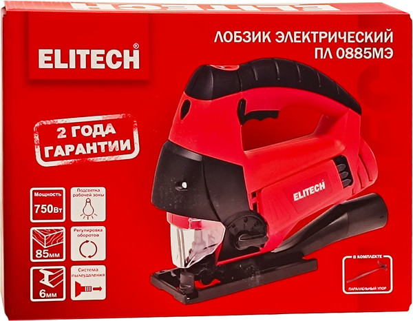 Изображение товара Электролобзик Elitech ПЛ 0885МЭ / 207361