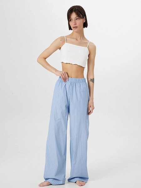 Изображение товара Штаны домашние Mark Formelle 532524 (р.170-102, белые полосы на темно-голубом)