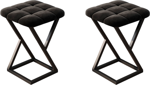 Изображение товара Набор табуретов Памир Лофт F90 (2шт, черный/черная опора)