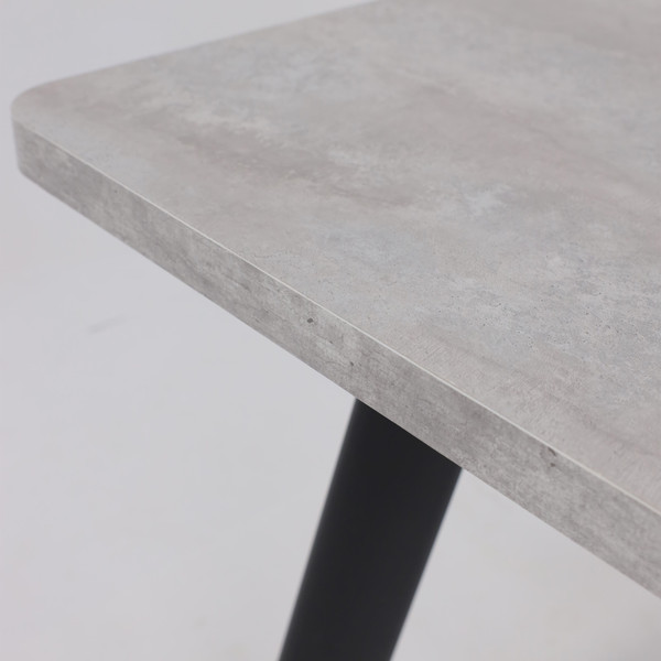 Изображение товара Обеденный стол Мамадома Leon Lux Radial-160 раздвижной 160-205x90 (серый сланец/черный)