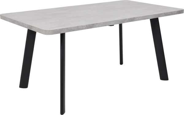 Изображение товара Обеденный стол Мамадома Leon Lux Radial-160 раздвижной 160-205x90 (серый сланец/черный)
