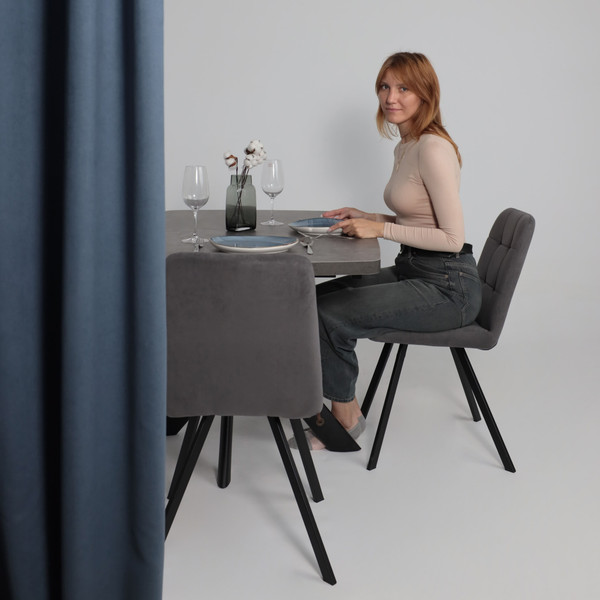 Изображение товара Стул Мамадома Rommy (b28 Antracite Lux/черный)