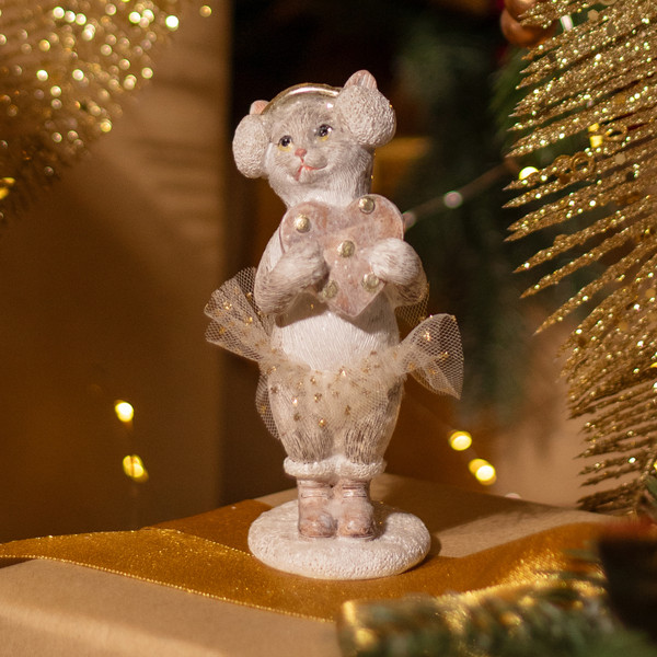 Изображение товара Статуэтка Lefard Кошечка с сердцем 162-1287