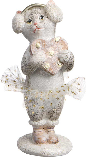 Изображение товара Статуэтка Lefard Кошечка с сердцем 162-1287