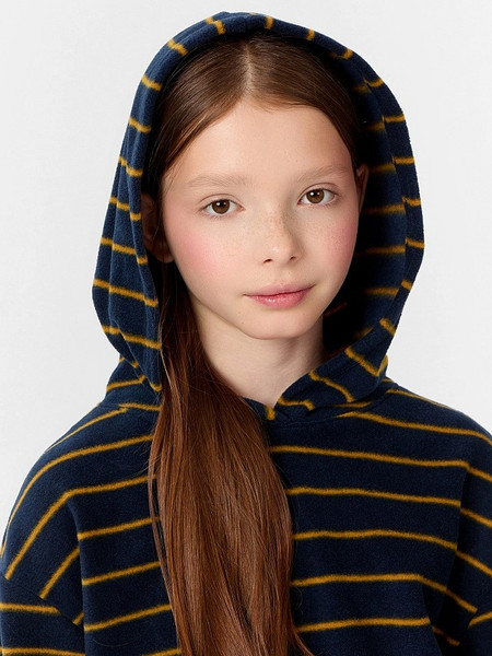 Изображение товара Худи детское Mark Formelle 127872 (р.146-72, желтая полоска на синем)