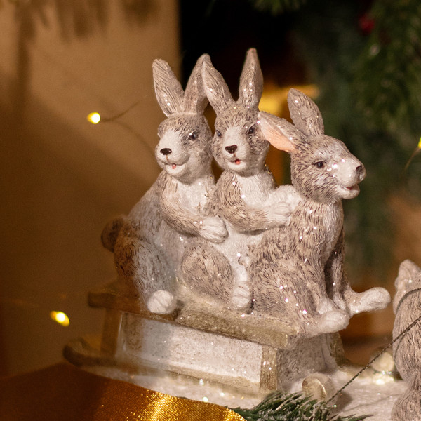 Изображение товара Статуэтка Lefard Крольчиха с крольчатами 162-1319