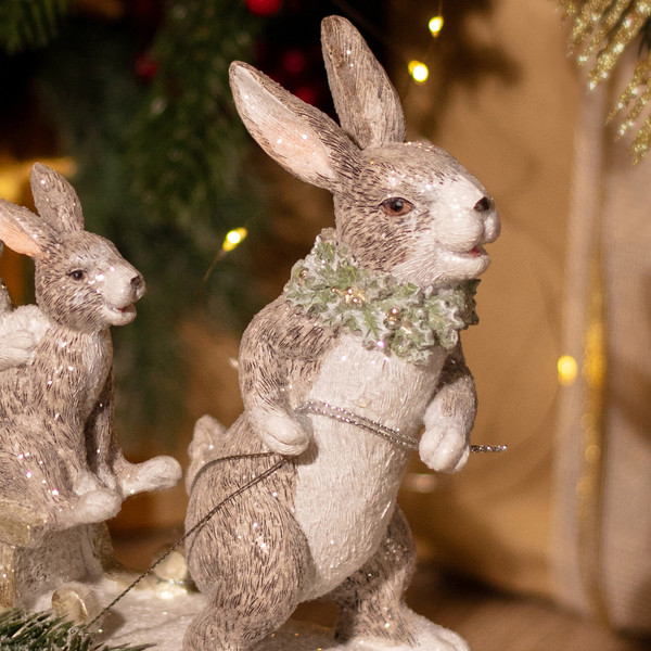 Изображение товара Статуэтка Lefard Крольчиха с крольчатами 162-1319