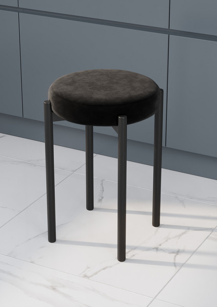 Изображение товара Набор табуретов Памир Паоло F90 (2шт, черный/черная опора)