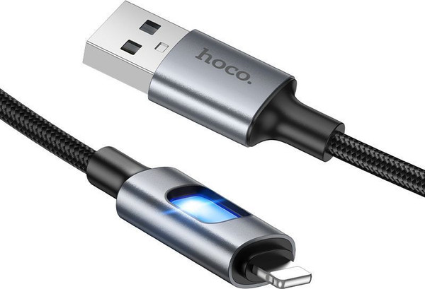 Изображение товара Кабель Hoco U144 Lightning (1.2м, черный)