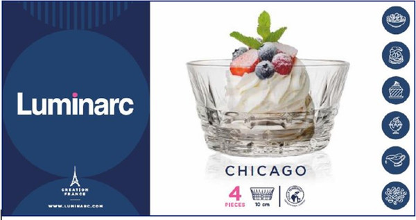 Изображение товара Набор салатников Luminarc Чикаго / O0642 (4шт)