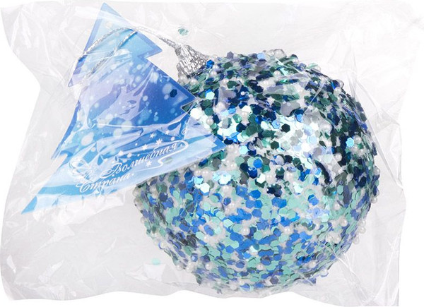 Изображение товара Шар новогодний Волшебная страна SYPMQA-0224217 / 108504 (синий)