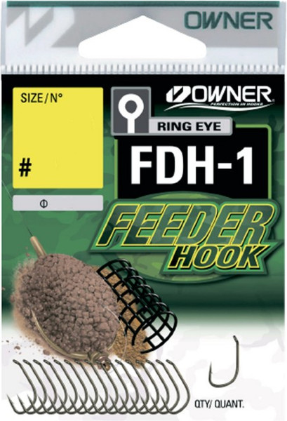 Изображение товара Набор крючков рыболовных Owner Feeder Hook FDH-1 brown №10 / 56941-10 (17шт)