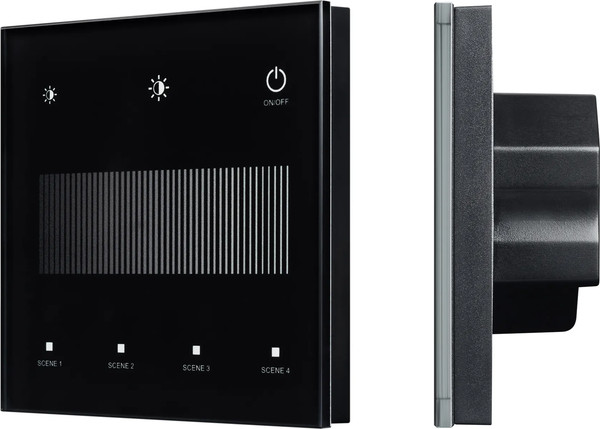 Изображение товара Выключатель Arlight Intelligent SMART-DALI-301-11-1G-4SC-DIM-IN Black / 046547