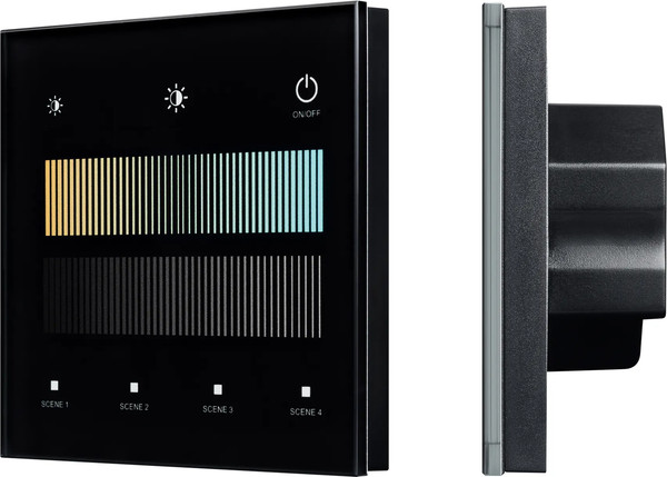 Изображение товара Выключатель Arlight Intelligent SMART-DALI-301-11-1G-4SC-MIX-IN Black / 046550