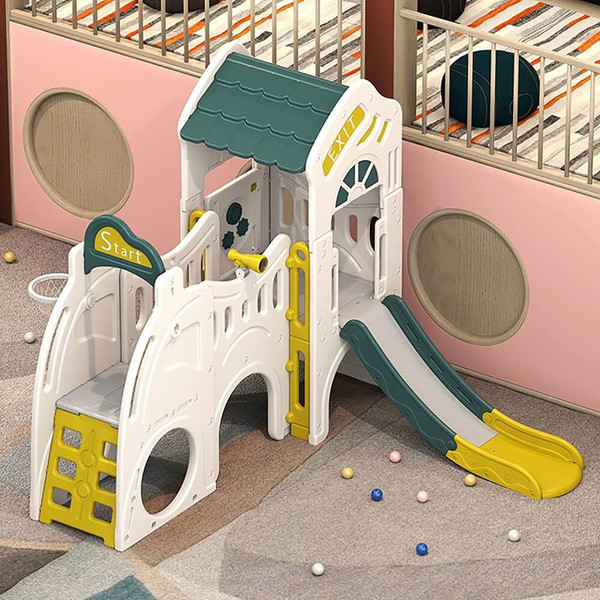 Изображение товара Игровой комплекс UNIX Kids Playhouse с горкой / ppphslcgy