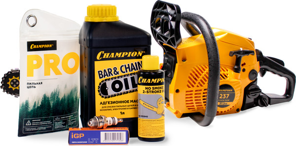 Изображение товара Бензопила цепная Champion A251-15 + подарочный набор