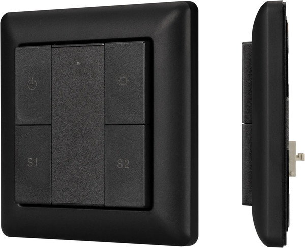 Изображение товара Выключатель Arlight Intelligent DALI-223-1G-2S-IN-BLACK / 031100