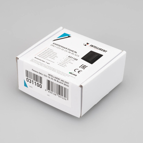 Изображение товара Выключатель Arlight Intelligent DALI-223-1G-2S-IN-BLACK / 031100
