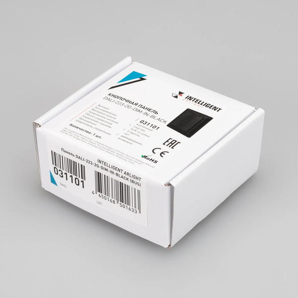 Изображение товара Выключатель Arlight Intelligent DALI-223-2G-DIM-IN-BLACK / 031101