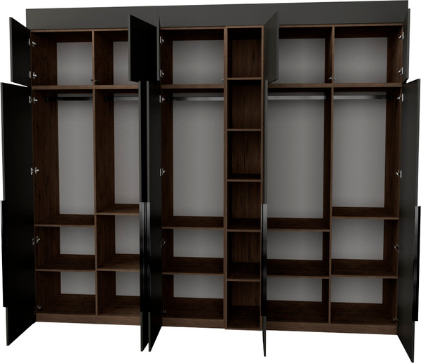 Изображение товара Шкаф Рэйгрупп Рэй S262-В13-1-WKW В13-1 (дуб веллингтон/кобальт)