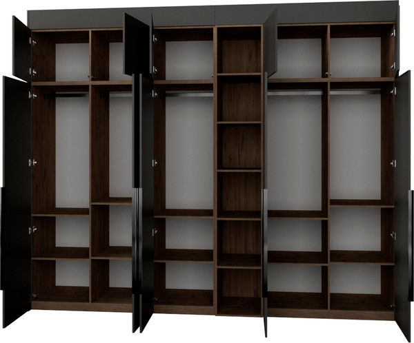 Изображение товара Шкаф Рэйгрупп Рэй S262-В14-1-WKW В14-1 (дуб веллингтон/кобальт)