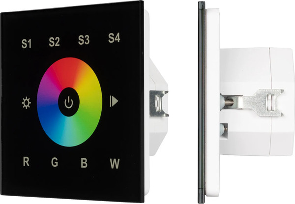 Изображение товара Выключатель Arlight Intelligent DALI-901-11-1G-4SC-RGBW-DT8-IN Black / 037199